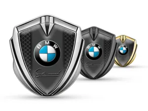 BMW Metallico Emblema Badge Stile Minimal Universale